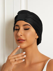 Pure Silk Double Layer Night Turban Sleep Cap