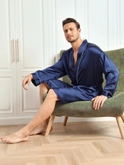 Silk 3/4 Sleeve Belted Robe