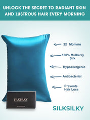 22Momme 100% Pure Silk Pillowcase - Hidden Zipper