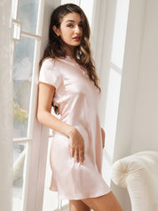 Pure Silk Side Split Sexy Nightgown