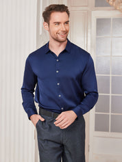 Classic Silk Mens shirt with Long Sleeves