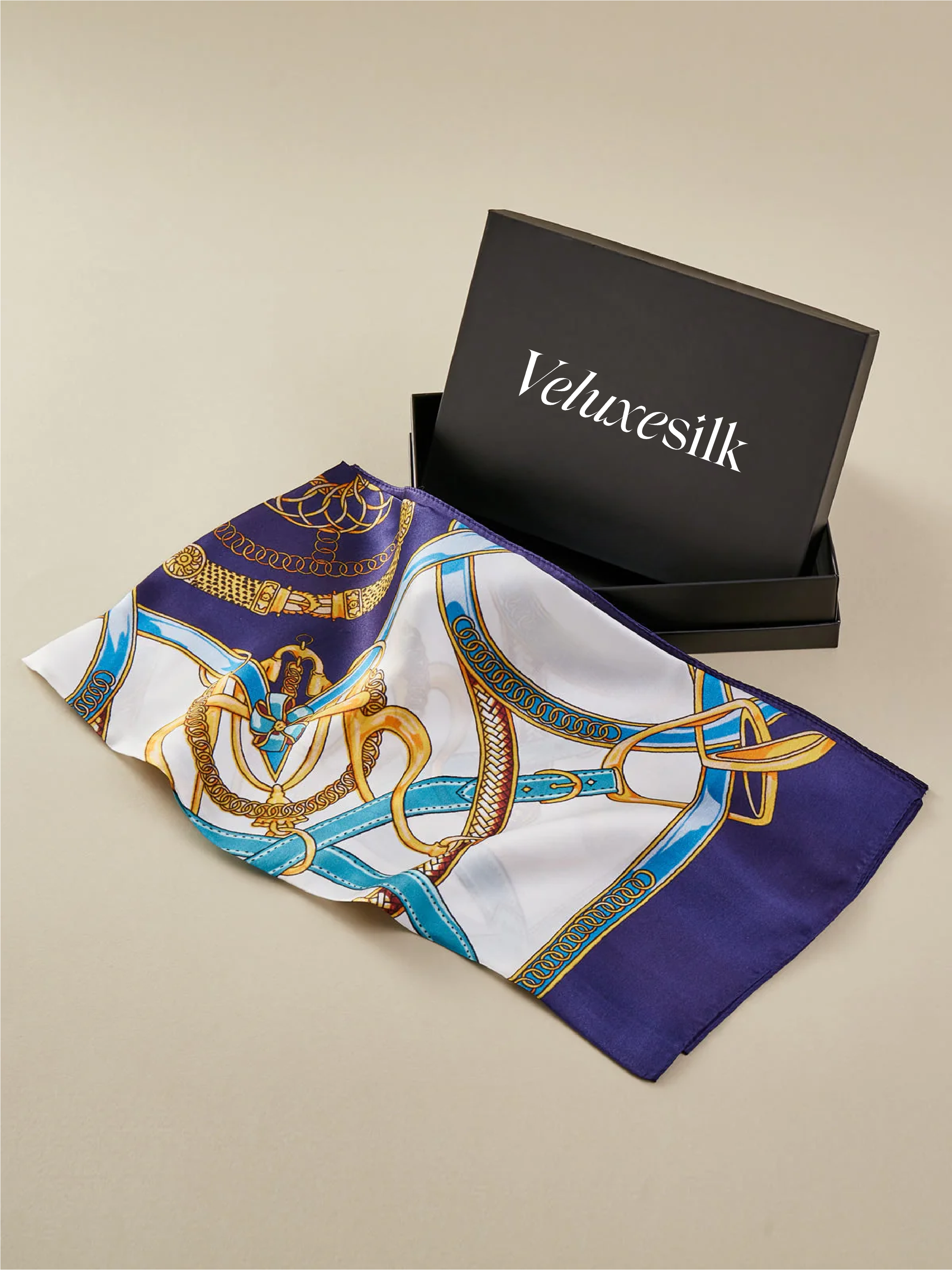 Holiday Gift - Pure Silk Printed Square Scarf