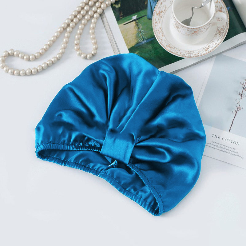 Pure Silk Night Turban Sleep Cap