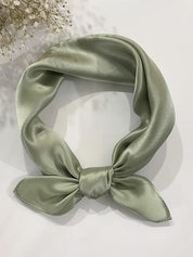 SilkSilky US Pure Silk Scarf LightGreen 001