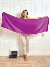 Pure Silk Solid Color Rectangle Long Scarf/Shawl 170x53cm