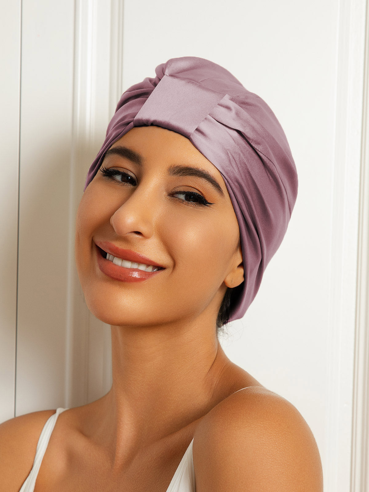 Pure Silk Double Layer Night Turban Sleep Cap