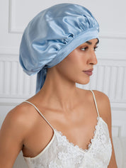 Pure silk Elegant Sleep Cap with Long Ribbons