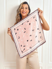 Pure Silk Printed Square Scarf 53x53cm/21