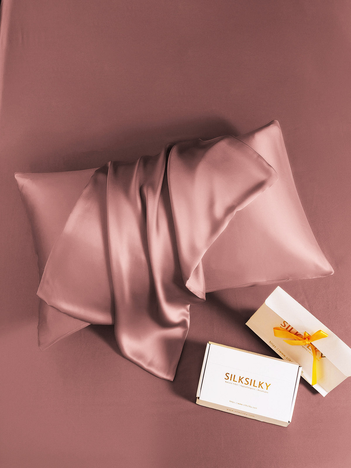 100% Mulberry Silk Pillowcase - Hidden Zipper