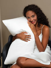 SilkSilky US 30Momme Pure Silk Pillowcase White 001