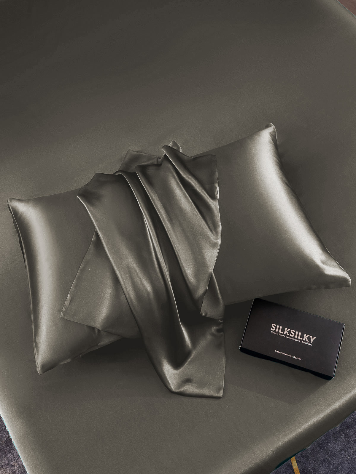 100% Mulberry Silk Pillowcase - Hidden Zipper