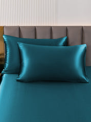 SilkSilky US 22Momme Pure Silk Pillowcase Teal 001