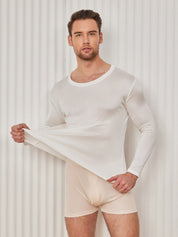 Mens Fashion Silk Knitted Tee