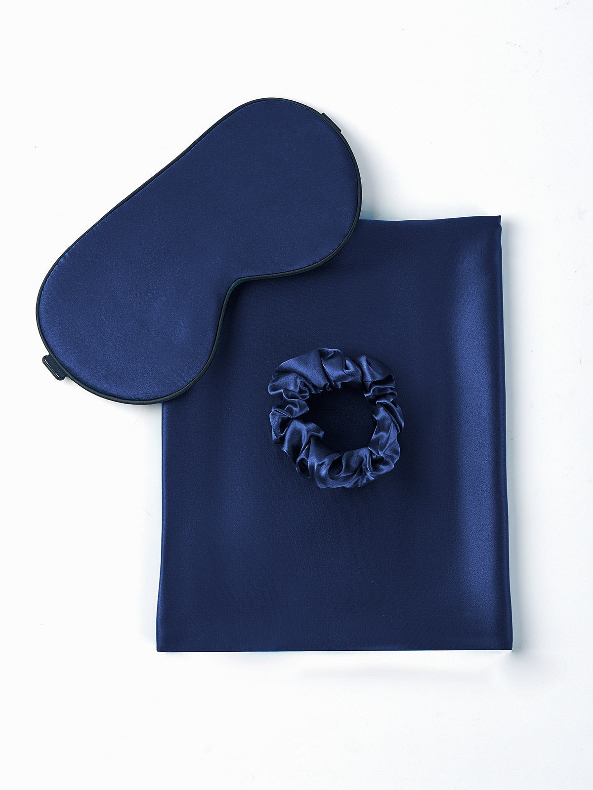 SilkSilky US 19Momme Pure Silk Pillowcase Set DarkBlue 001