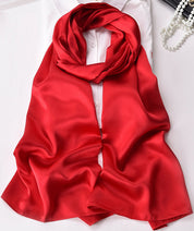 Pure Silk Solid Color Long Scarf/Shawl 170x53cm/67