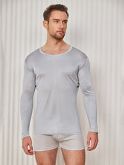 Mens Fashion Silk Knitted Tee