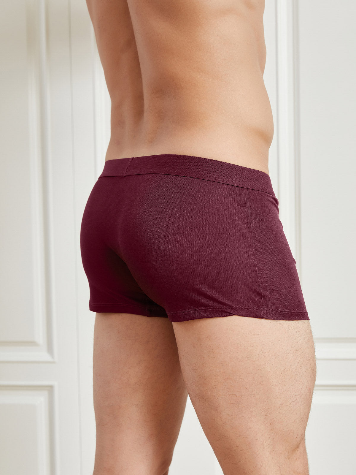 Men‘s Silk Knitted Boxer Briefs Underwear