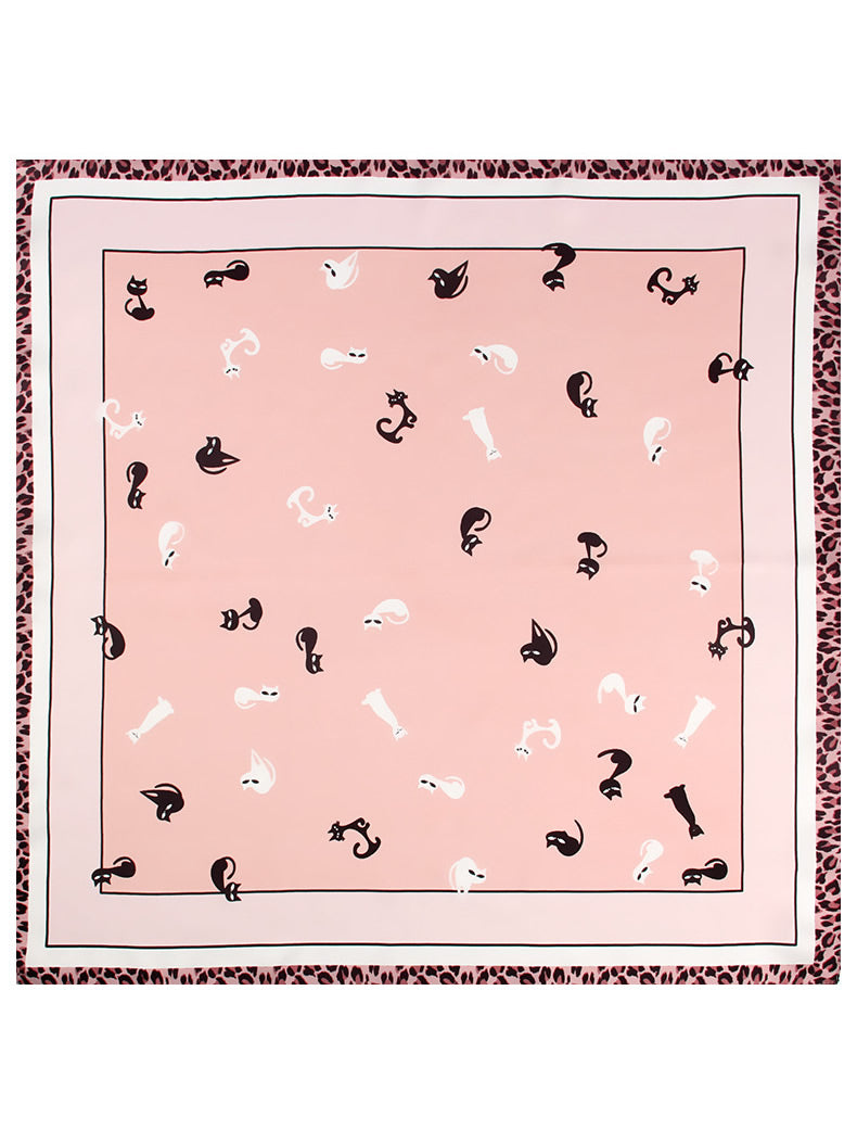 Pure Silk Printed Square Scarf 53x53cm/21
