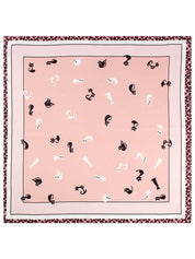 Pure Silk Printed Square Scarf 53x53cm/21