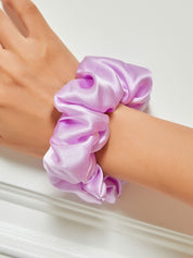 SilkSilky US 19Momme Pure Silk Scrunchie Lavender 001