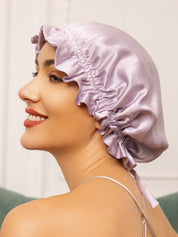 SilkSilky  Pure Silk Sleep Cap Lavender 001