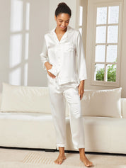 Pure Silk Button Up Women's Pajamas