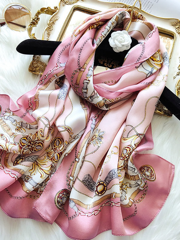 Holiday Gift - Pure Silk Printed Rectangle Scarf