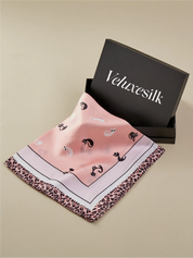 Holiday Gift - Pure Silk Printed Square Scarf