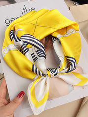 SilkSilky US Pure Silk Scarf Yellow 001