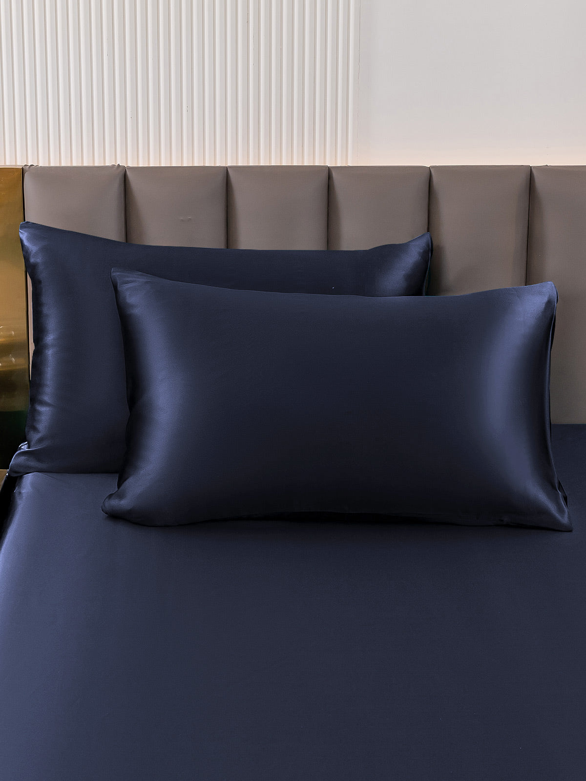 SilkSilky US 22Momme Pure Silk Pillowcase DarkBlue 001