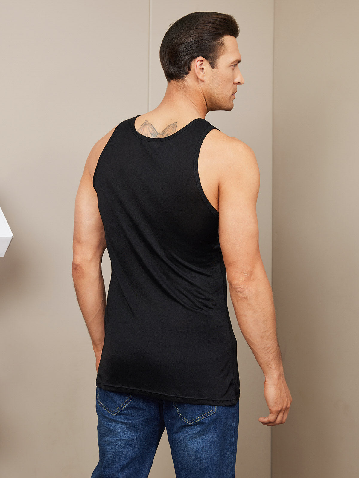 Mens Comfortable Silk Knitted Vest