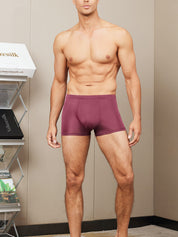 Men‘s Mulberry Silk Knitted Boxer Briefs Underwear