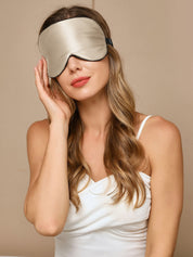 Pure Silk Solid Color Sleep Eye Mask