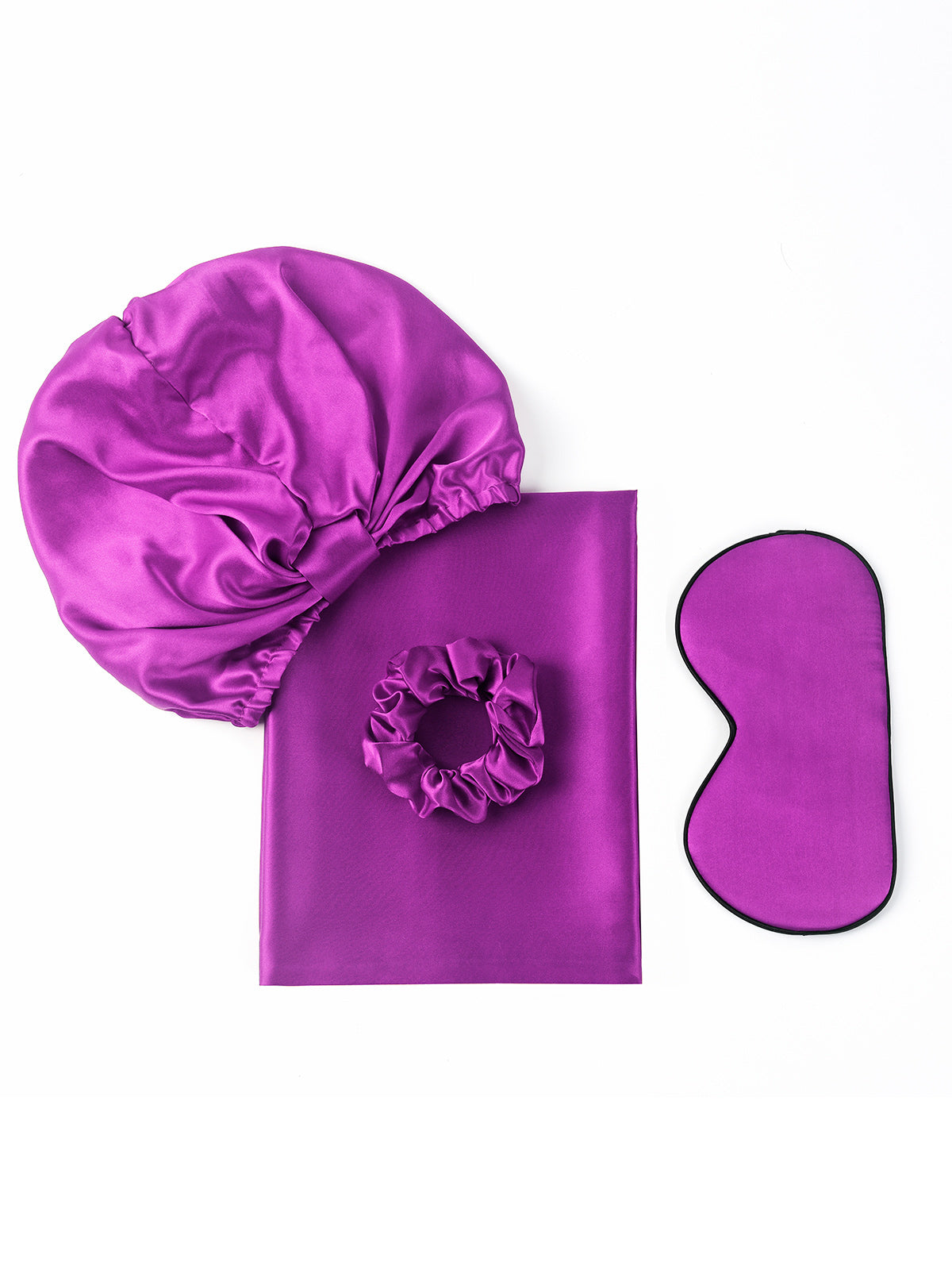 SilkSilky US 19Momme Pure Silk Pillowcase Set Purple 001