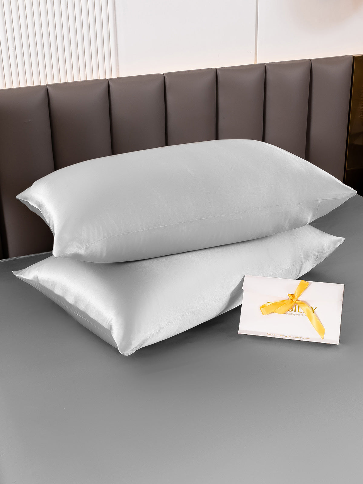 2Pcs 22Momme Pure Silk Pillowcases Bundle - Envelope Closure