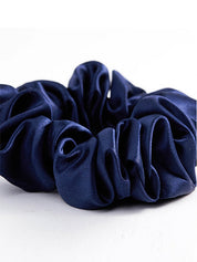 Pure Silk Midnight Scrunchies - 3.5cm
