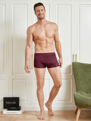 Men‘s Silk Knitted Boxer Briefs Underwear