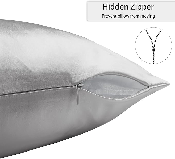 22Momme 100% Pure Silk Pillowcase - Hidden Zipper