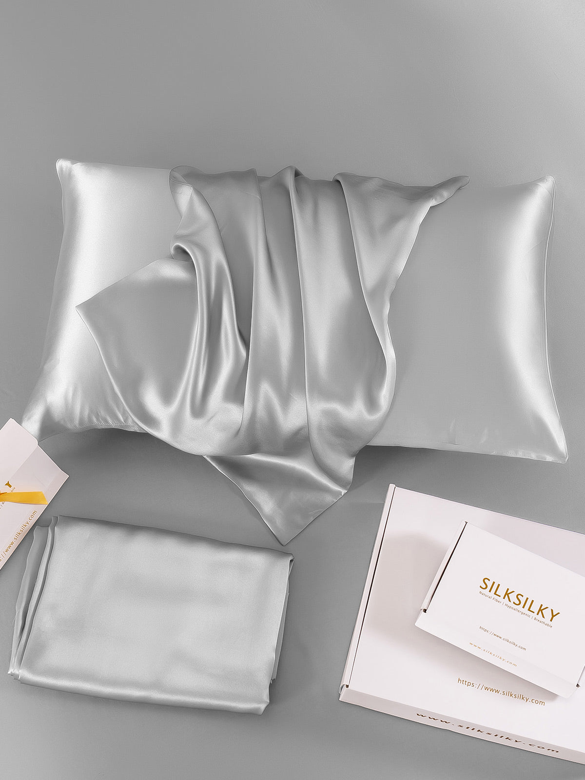 2Pcs 19Momme Pure Silk Pillowcases Bundle - Envelope