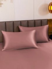 SilkSilky US 22Momme Pure Silk Pillowcase PaleMauve 001