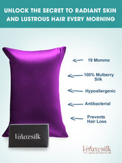 100% Mulberry Silk Pillowcase with Envelope Closure