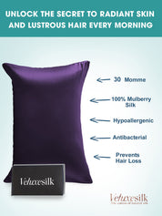 30Momme Luxurious 100% Silk Pillowcase - Hidden Zipper