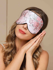 SilkSilky US 19Momme Pure Silk Eye Mask Pink 001