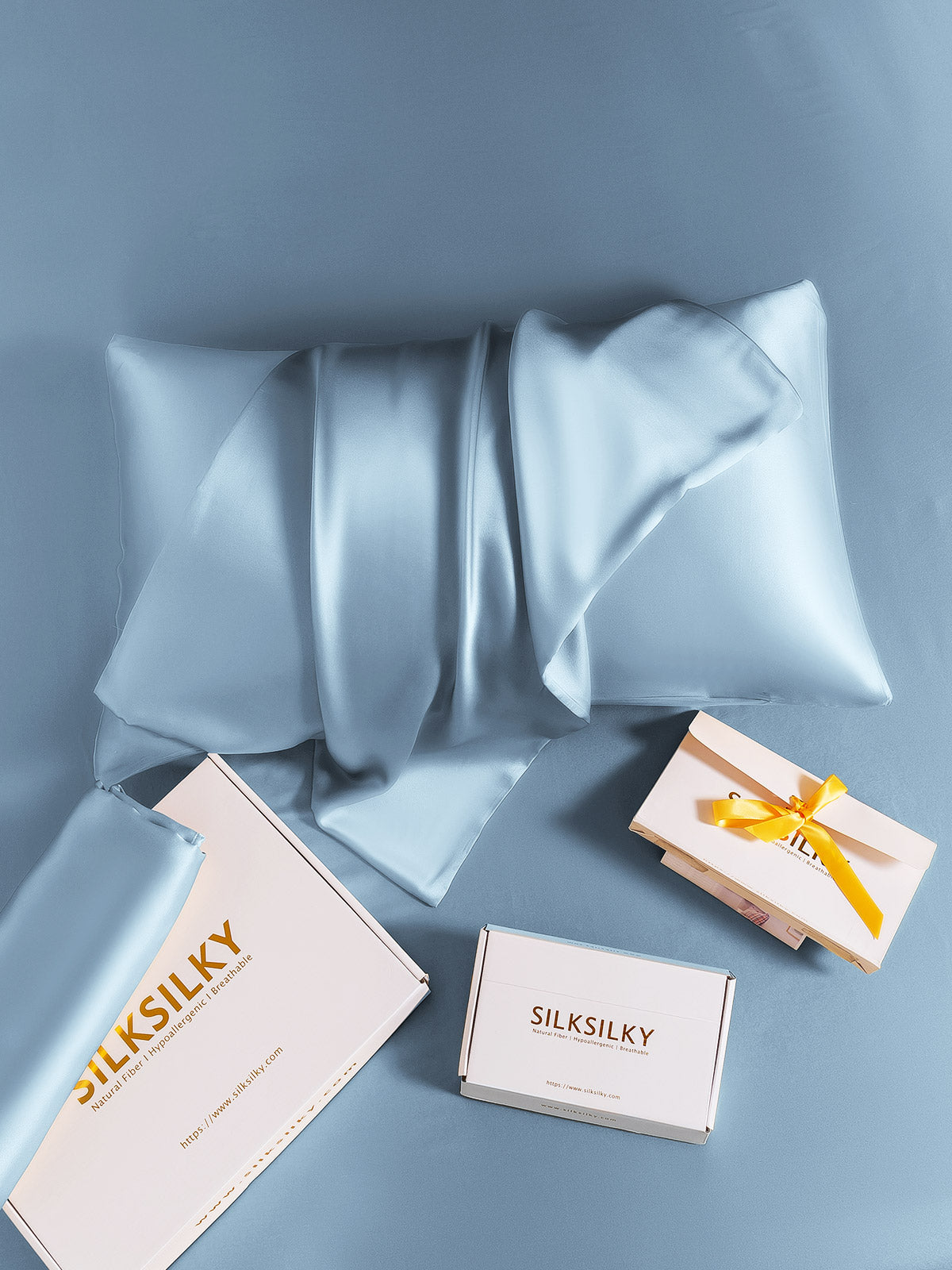 100% Mulberry Silk Pillowcase - Hidden Zipper