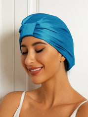 Pure Silk Double Layer Night Turban Sleep Cap