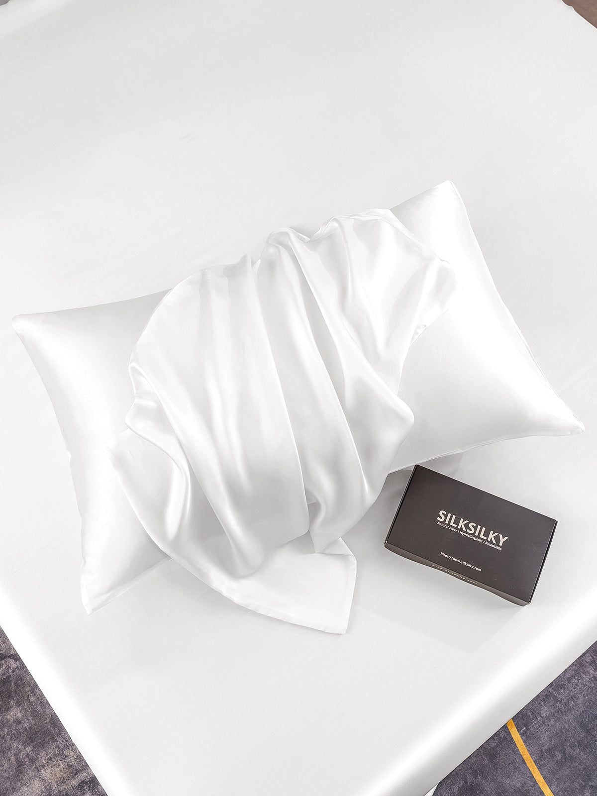 100% Mulberry Silk Pillowcase - Hidden Zipper