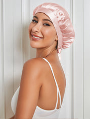 SilkSilky US Pure Silk Sleep Cap Pink 005