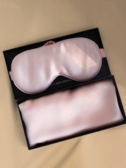 22Momme Silk Sleep Eye Mask + Pillowcase Set