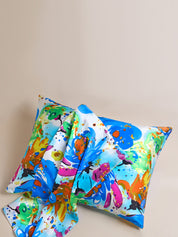 Clearance - 100% Mulberry Silk Pillowcase - Blue Bloom