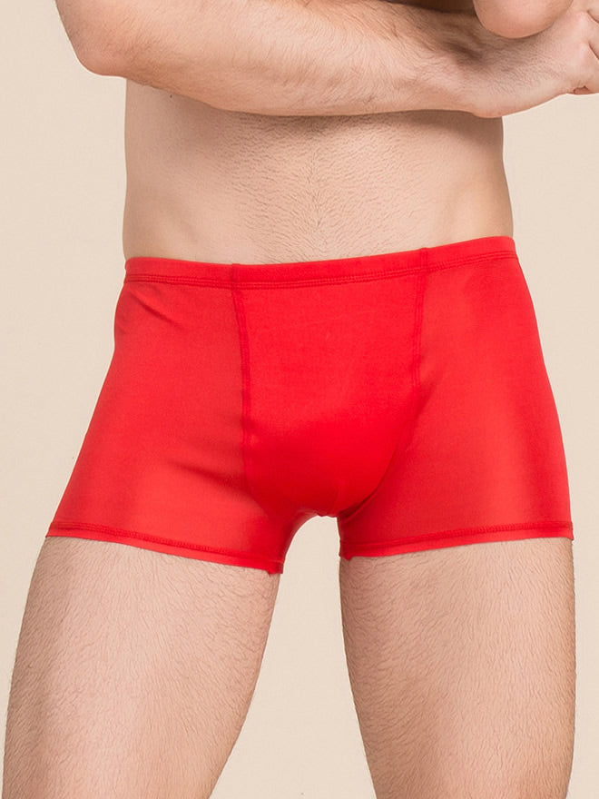 SilkSilky US Silk Knitted Mens Underwear Red 001